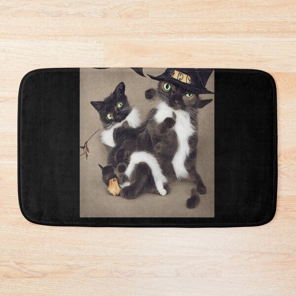 Item preview, Funny Aesthetic Cute Little Witchy Black Cat designed and sold by funnyhalloween.