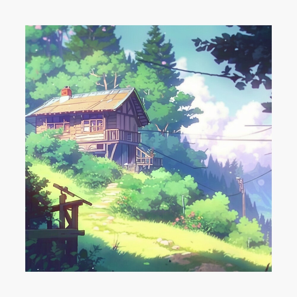 Amazon.com: Natural Country Scenery Farmland Forest Cabin Anime Manga  Fandom Creative Inspiration Illustration Canvas Art Poster And Wall Art  Picture Print Modern Family Bedroom Decor Posters 16x24inch(40x60cm) :  Hogar y Cocina
