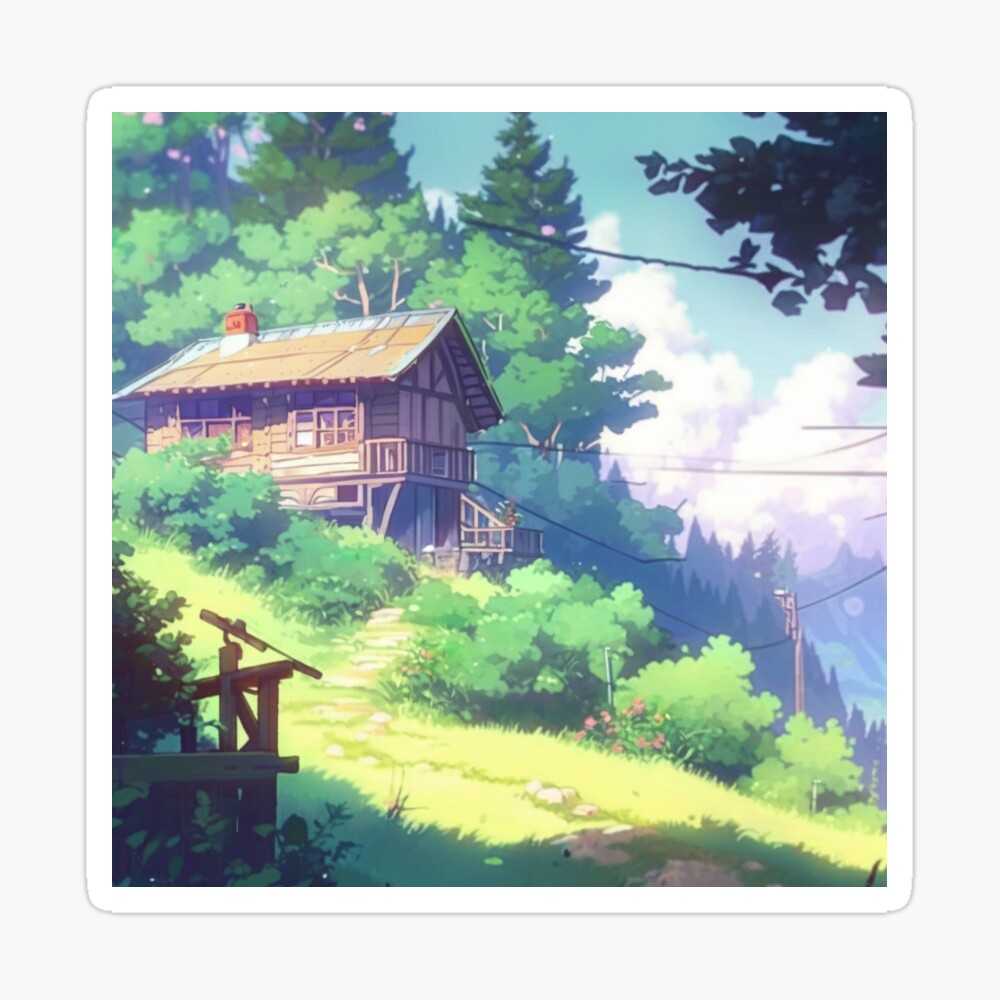 Desktop Wallpaper Anime Girl, Art, Cottage, Hd Image, Picture, Background,  4d3c86