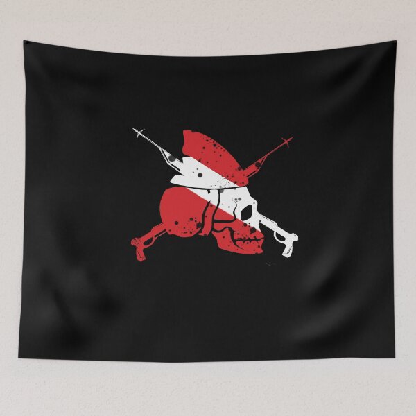 Item preview, SpearFishing Shark - Diving skull Shark Flag - 2023 Spearfisher hift idea - for underwater hunters - deep water - hunter-  designed and sold by Live  Today.