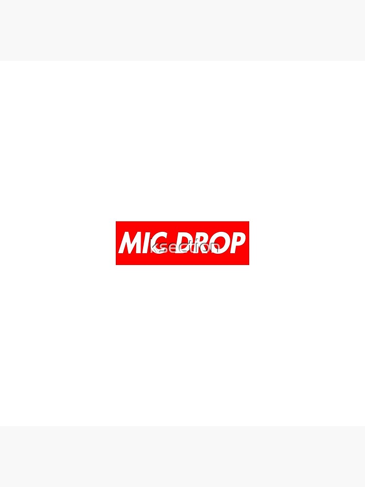 Bts Mic Drop Supreme Logo Mehrfachprodukt V1 Stofftasche Von Ksection Redbubble