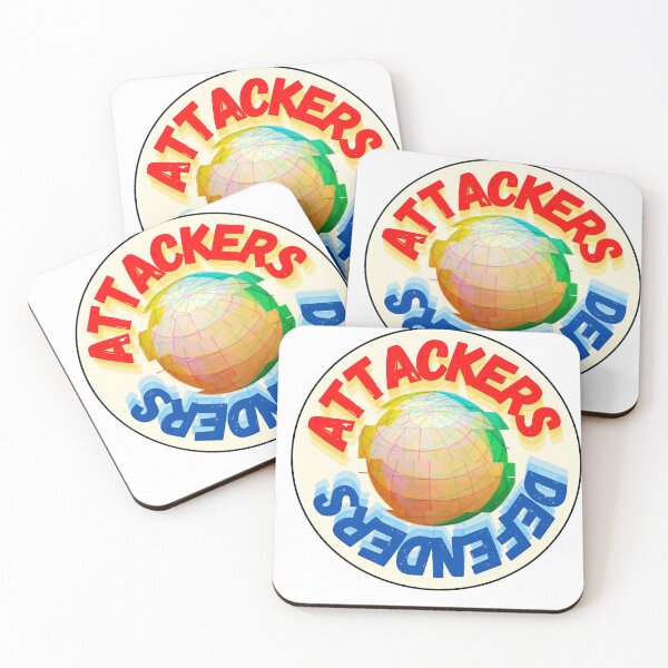 Item preview, Attackers and defenders with vintage style logo designed and sold by GREENTAGs.