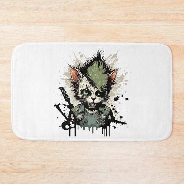 Item preview, Punk cat designed and sold by Snazzmatazz.