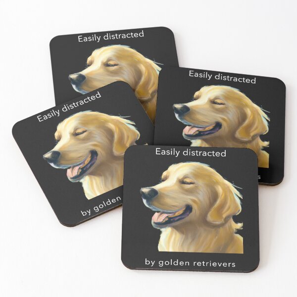 Item preview, Easily Distracted By Golden Retrievers designed and sold by Fentier.