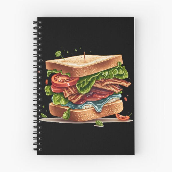 Item preview, Tasty BLT Sandwich on black background designed and sold by MeditationMind.
