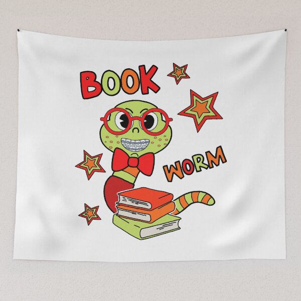 Item preview, Cute Book Worm designed and sold by GarnersDesigns.