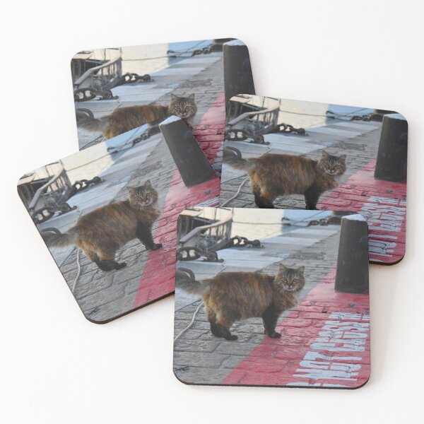 Item preview, Cute cat on the harbour designed and sold by GabrielaMoments.