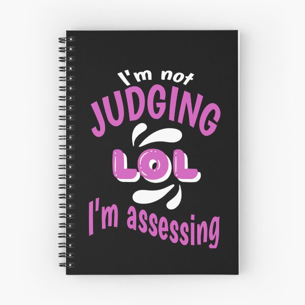 Item preview, I'm Not Judging I'm Assessing Funny Novelty designed and sold by Fun-T-Shirts.