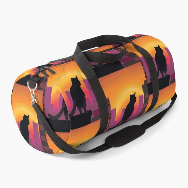 Item preview, Cute Little Witchy Black Cat Watching Sunset designed and sold by funnyhalloween.
