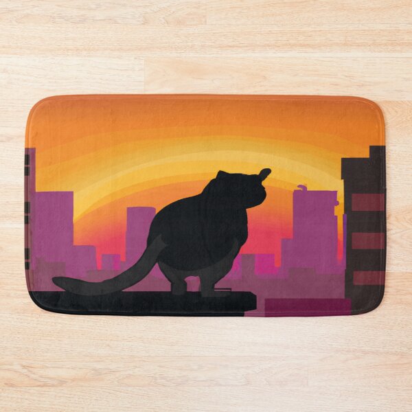 Item preview, Cute Little Witchy Black Cat Watching Sunset designed and sold by funnyhalloween.