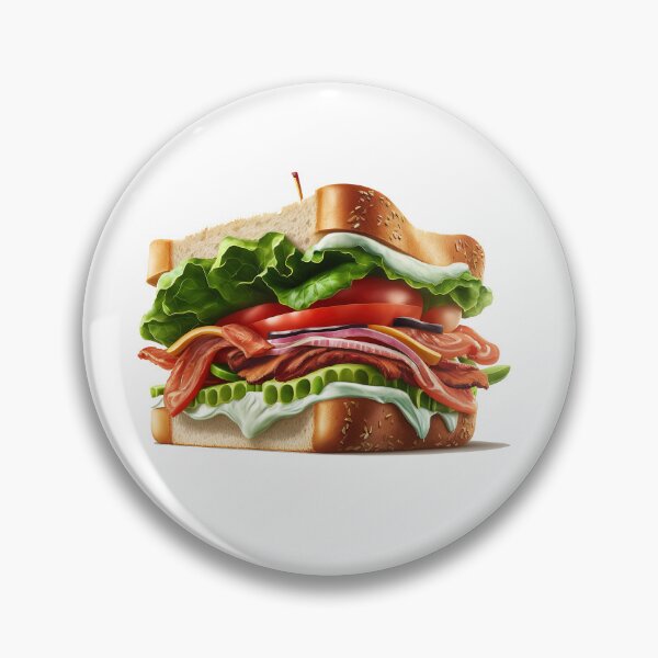 Item preview, BLT Sandwich Awesome illustration white  designed and sold by MeditationMind.