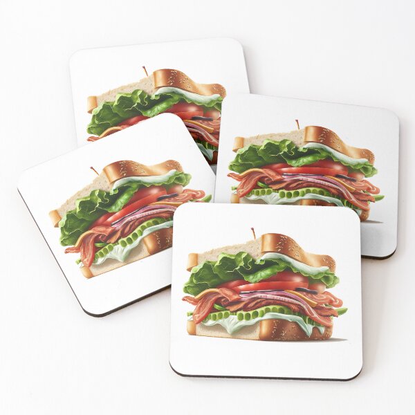 Item preview, BLT Sandwich Awesome illustration white  designed and sold by MeditationMind.