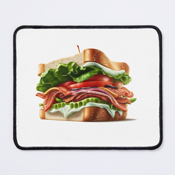 Item preview, BLT Sandwich Awesome illustration white  designed and sold by MeditationMind.