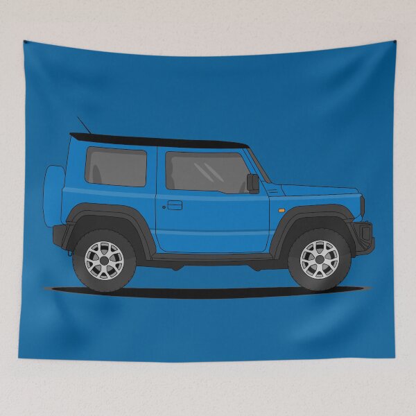 Artikelvorschau, Blauer japanischer 4x4 entworfen und verkauft von Small Cars Shop.
