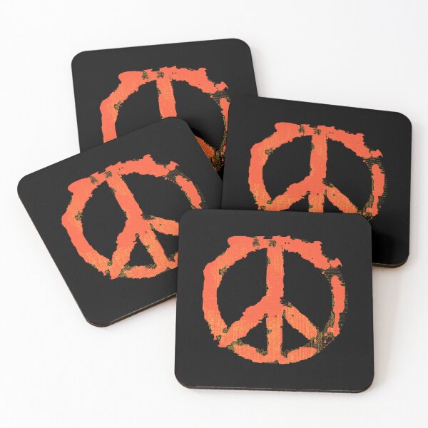 Item preview, Distressed Orange Peace Sign designed and sold by ALesterDesign.