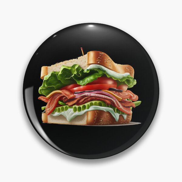 Item preview, BLT Sandwich Awesome illustration black designed and sold by MeditationMind.