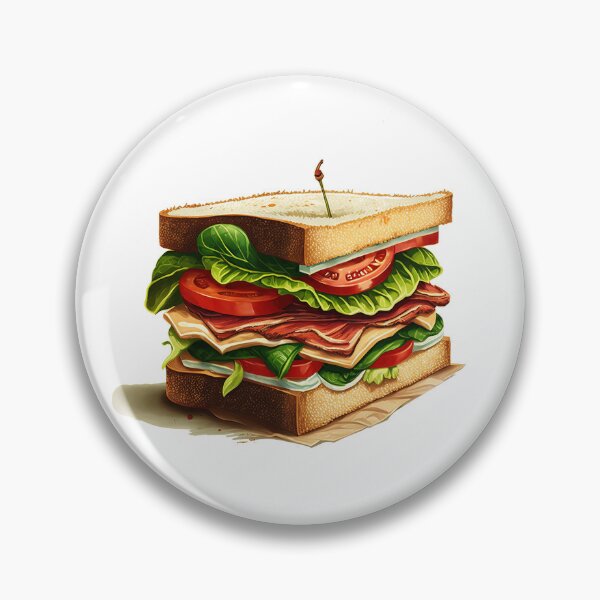 Item preview, BLT Sandwich cool white  designed and sold by MeditationMind.