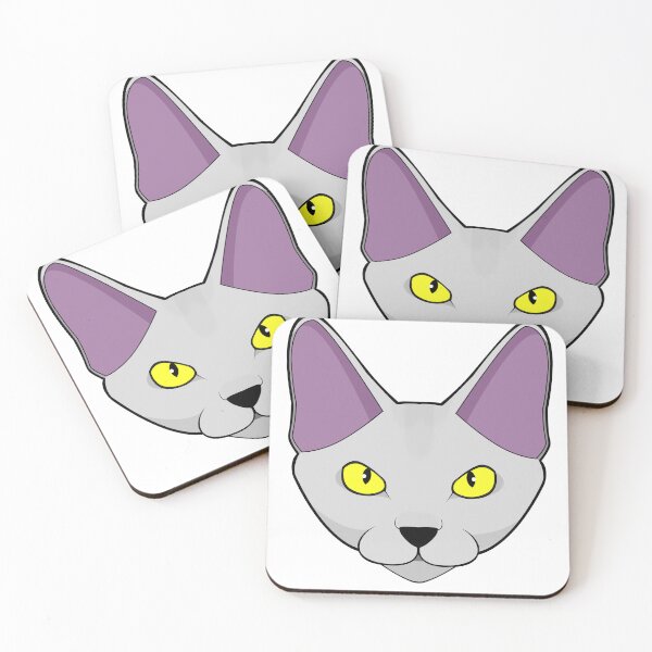 Item preview, Devon rex cat face designed and sold by MaxFilms.