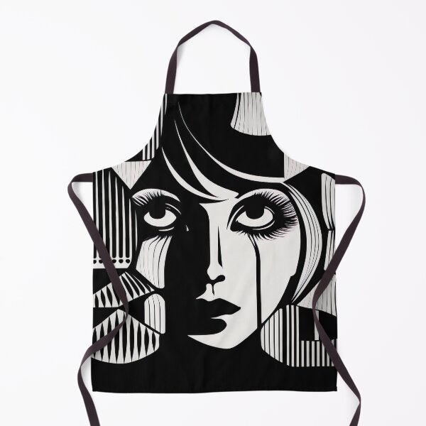Item preview, Negative Space Geometric Female Face Silhouette Design designed and sold by Jozzabazza.