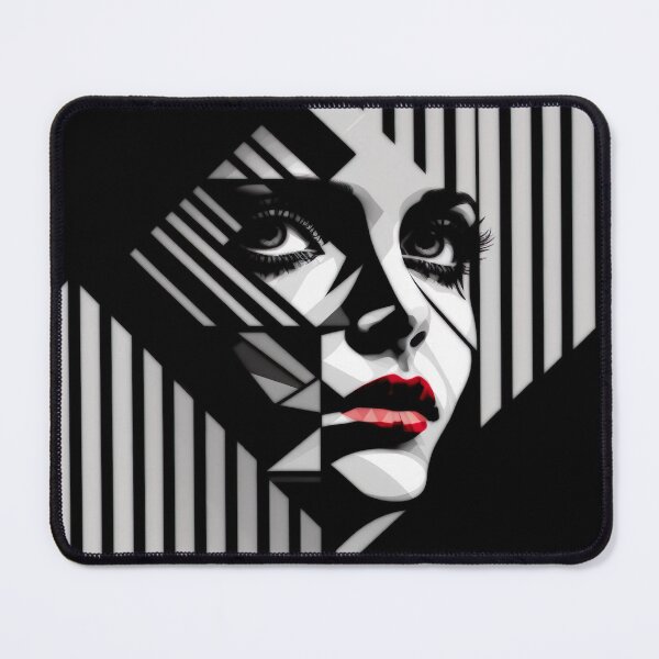 Item preview, Negative Space Geometric Female Face Silhouette Design designed and sold by Jozzabazza.