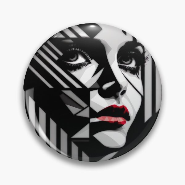 Item preview, Negative Space Geometric Female Face Silhouette Design  designed and sold by Jozzabazza.