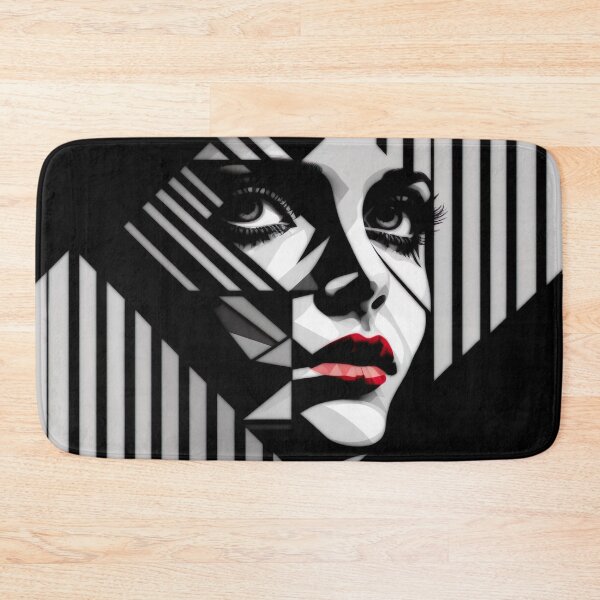 Item preview, Negative Space Geometric Female Face Silhouette Design  designed and sold by Jozzabazza.