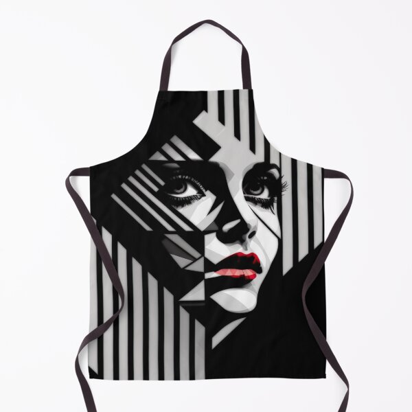 Item preview, Negative Space Geometric Female Face Silhouette Design designed and sold by Jozzabazza.