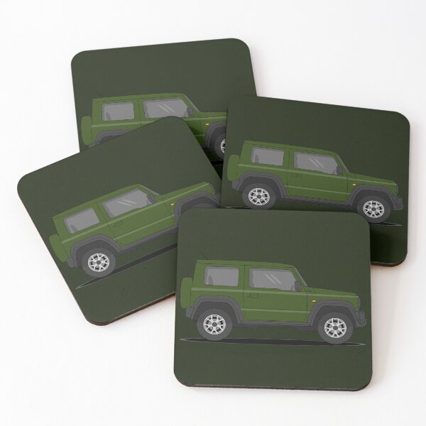 Item preview, Dark Green Japanese 4x4 designed and sold by Small Cars Shop.
