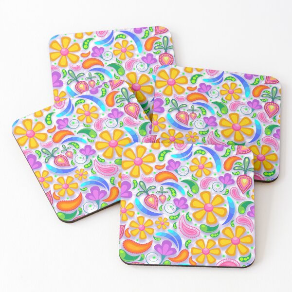 Item preview, Colourful Flower Pattern  designed and sold by MoodysT's.