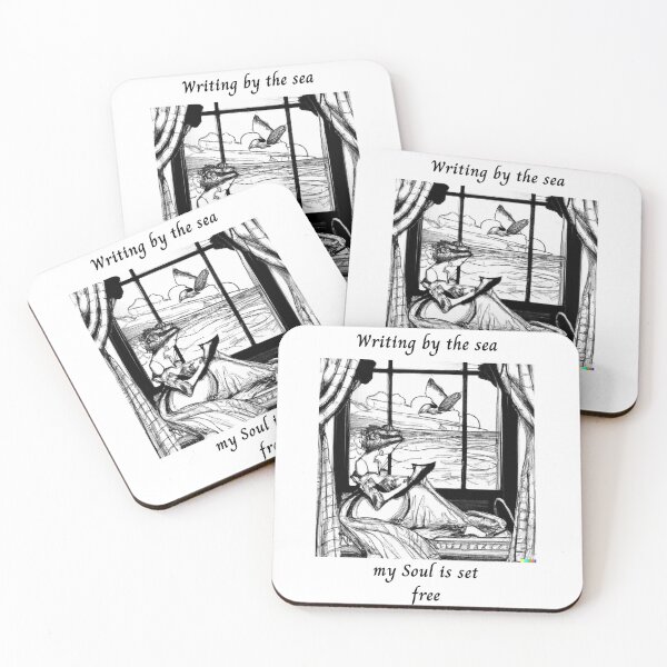 Item preview, Inspirational - Writing by the Sea designed and sold by CherWhiteRabbit.