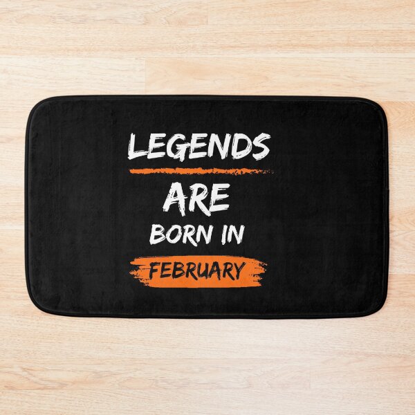 Item preview, Legends Are Born In February designed and sold by Minhal's Artful  Impressions.