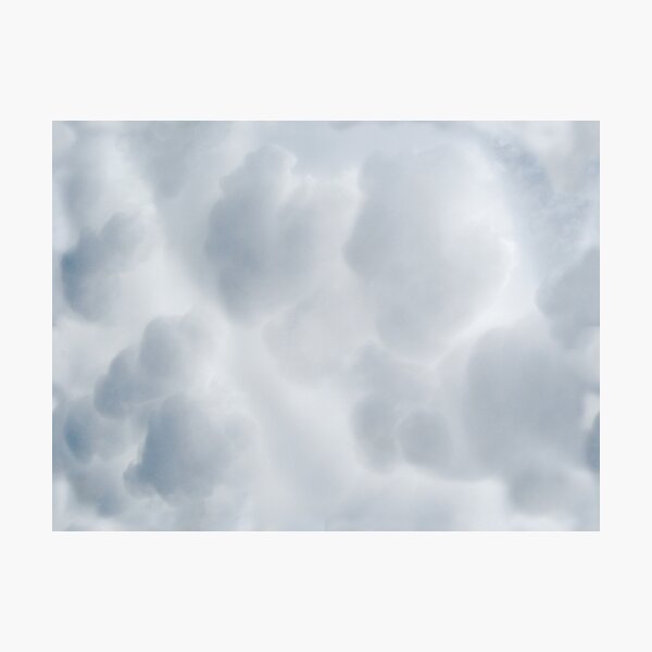 Fluffy Cotton Feel Cloud - Repeat Pattern Photographic Print