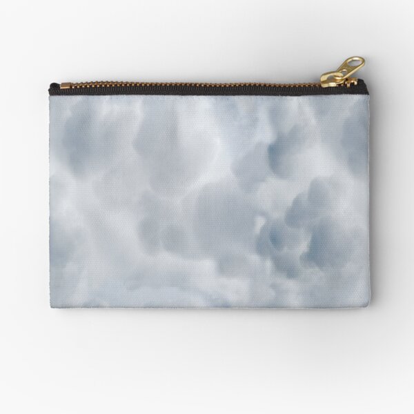 Fluffy Cotton Feel Cloud - Repeat Pattern Zipper Pouch
