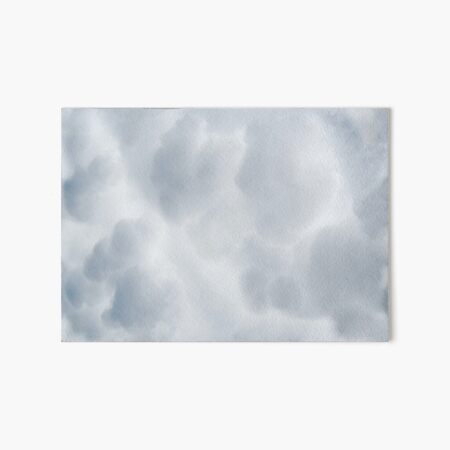 Fluffy Cotton Feel Cloud - Repeat Pattern Art Board Print