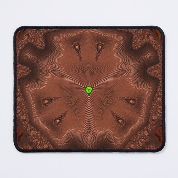 Item preview,  *FUNNY ABSTRACT PAINTING ALIEN TRIBAL FACE CHOCOLATE MIXTURE MINT GREEN WITH STARRY GREEN ANISE* designed and sold by Ralek.