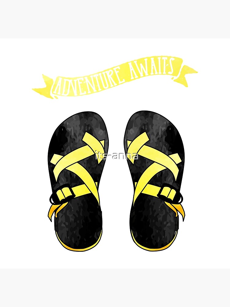 yellow chaco sandals