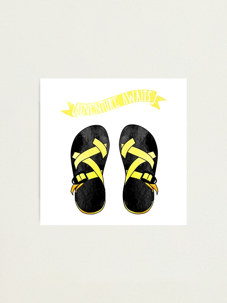 all yellow chacos