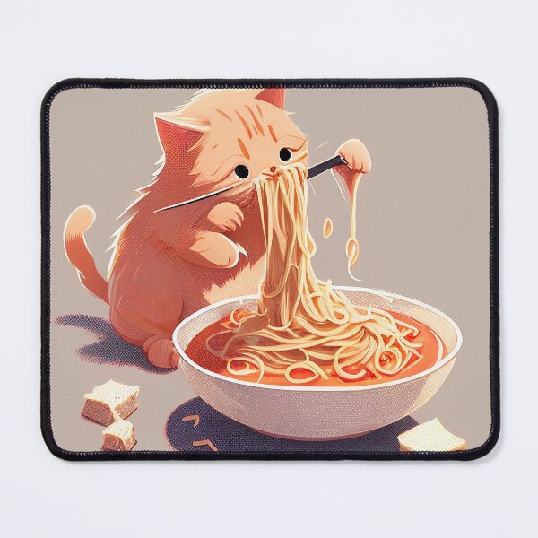 Item preview, Cat Eating Spaghetti Design designed and sold by BySpinny.