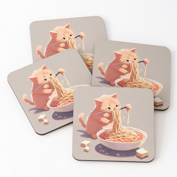 Item preview, Cat Eating Spaghetti Design designed and sold by BySpinny.