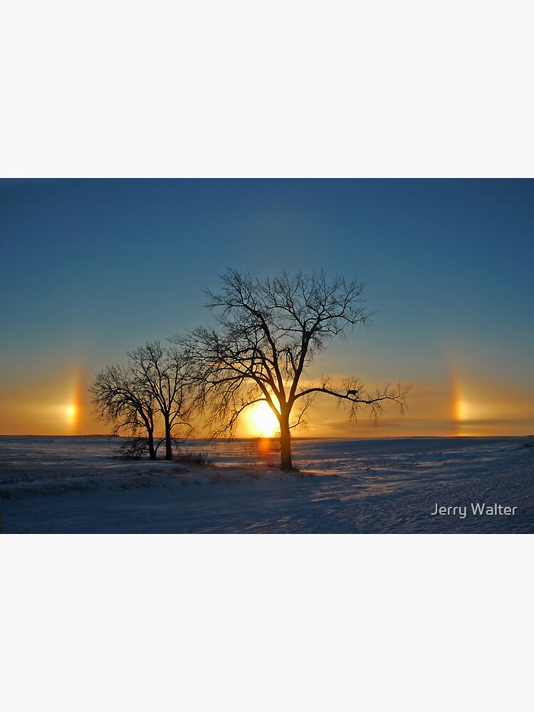 Thumbnail 3 of 3, Photographic Print, Sundogs at Sundown (Parhelia) designed and sold by Jerry Walter.