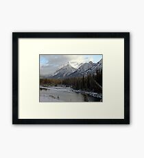 Early winter snowfall, Banff National Park Framed Print