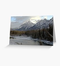 Early winter snowfall, Banff National Park Greeting Card