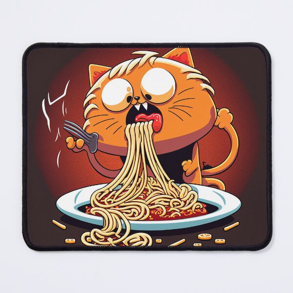Item preview, Cat Eating Spaghetti Design designed and sold by BySpinny.