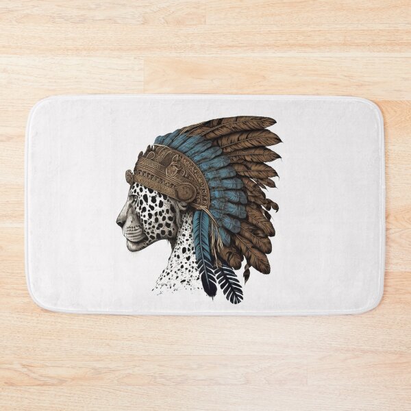 Item preview, Head of an Aztec Jaguar Warrior Skull Mexican Ancient Mythology designed and sold by CoyoteStudio.