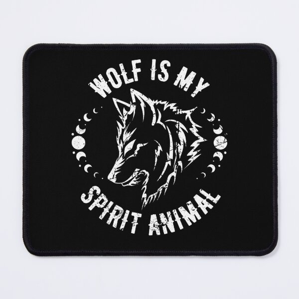 Item preview, Wolf Is My Spirit Animal - Vintage Wolf and Moon designed and sold by YoungESC.