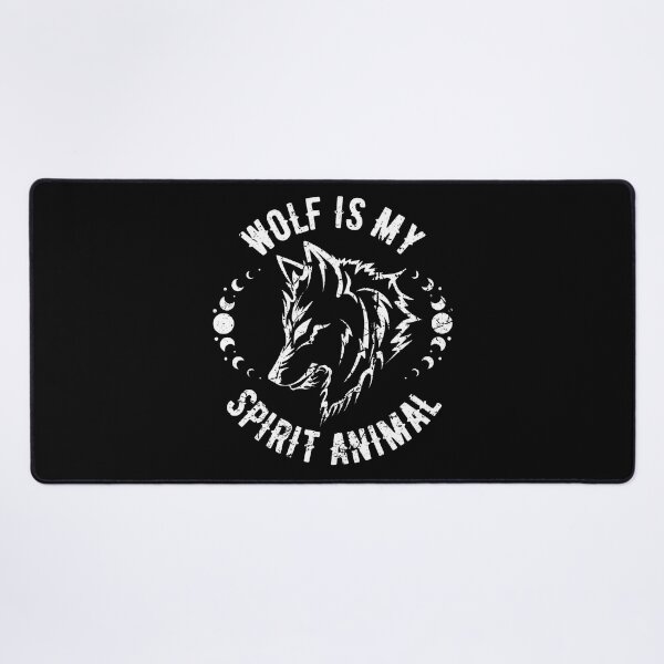 Item preview, Wolf Is My Spirit Animal - Vintage Wolf and Moon designed and sold by YoungESC.
