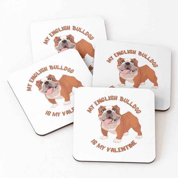 Item preview, My English Bulldog Is My Valentine, valentine's day designed and sold by medben.