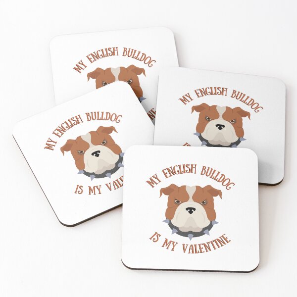 Item preview, My English Bulldog Is My Valentine, Funny designed and sold by medben.