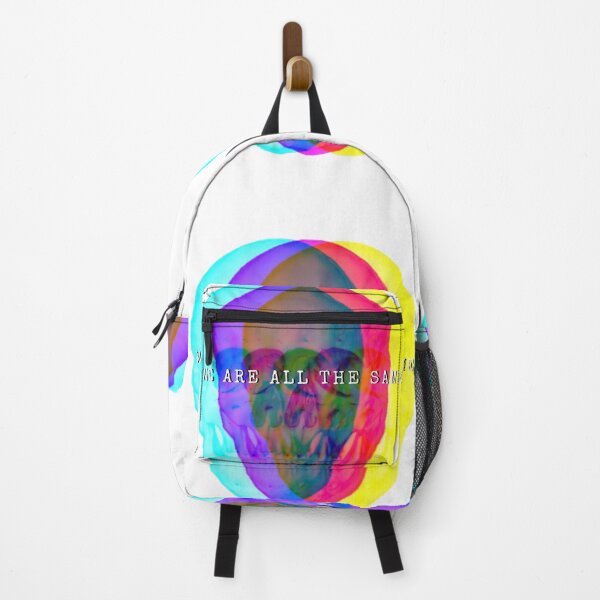 Item preview, We are all the same with neon skull backgrounds designed and sold by GREENTAGs.