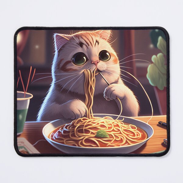 Item preview, Cat Eating Spaghetti Design designed and sold by BySpinny.